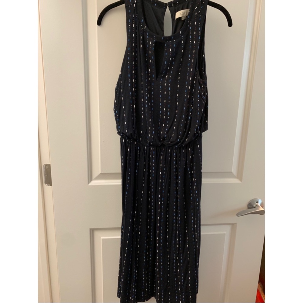Loft Patterned Mid Length Dress